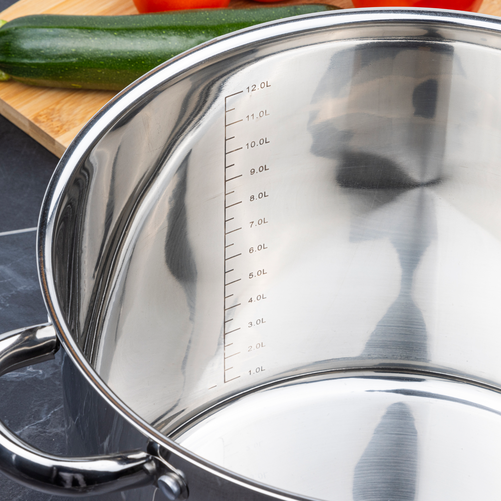 Topf mit Glasdeckel 14 Liter