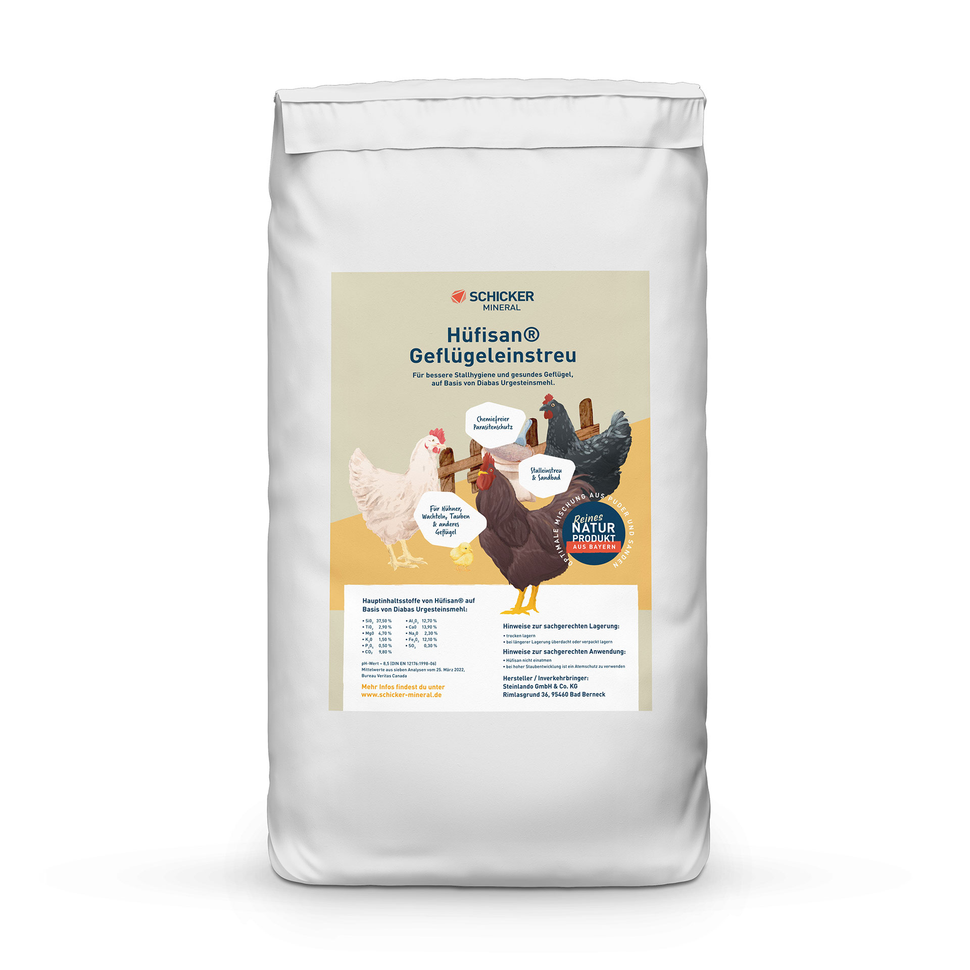 Hüfisan® Geflügeleinstreu - 25 kg Sack