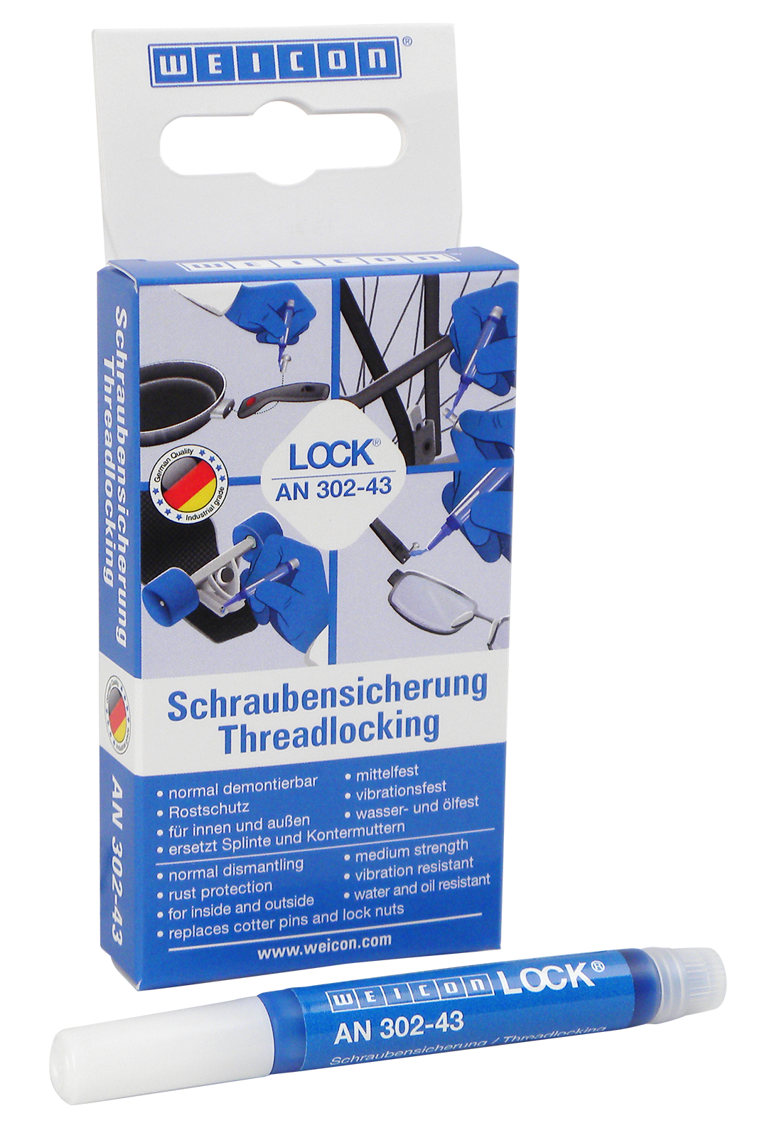 Schraubensicherung 3 ml blau