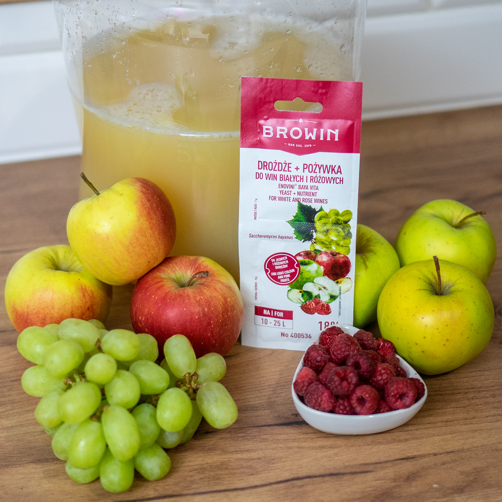 ​​Fermentierungsset für Weißweine und Roseweine.