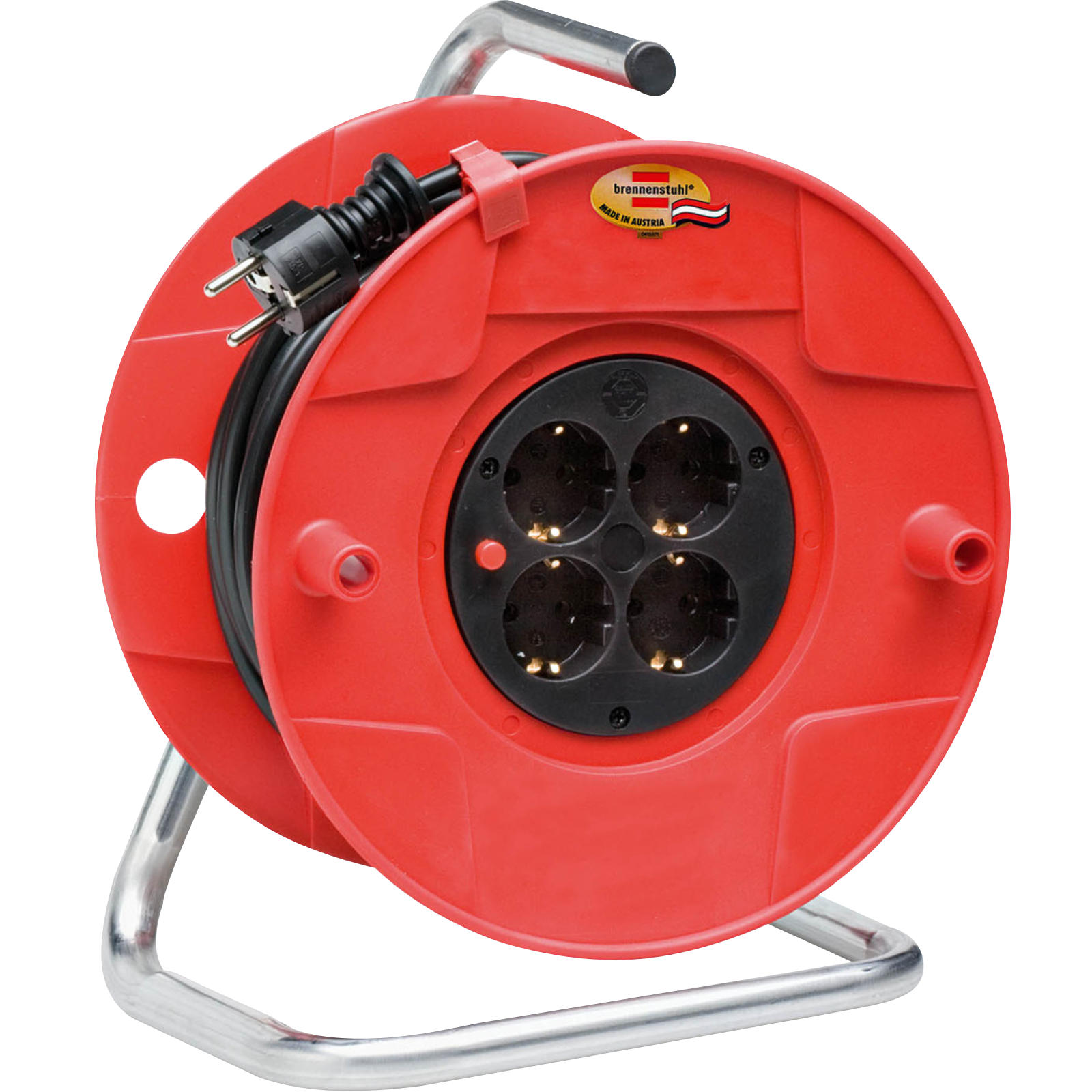 Kabeltrommel 230V IP20 25m /H05VV-F 3G1,5 schwarz
