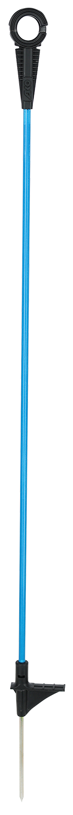 Fiberglaspfahl 110 cm oval blau 10 Stk.