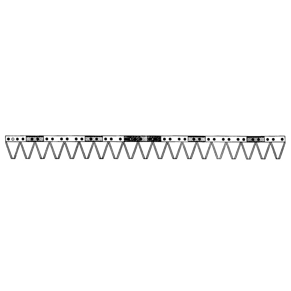 Mähmesser 97 cm, 19 Klingen, mit gezahnter Aufnahme, anstelle von BCS & Reform B590.48926.0