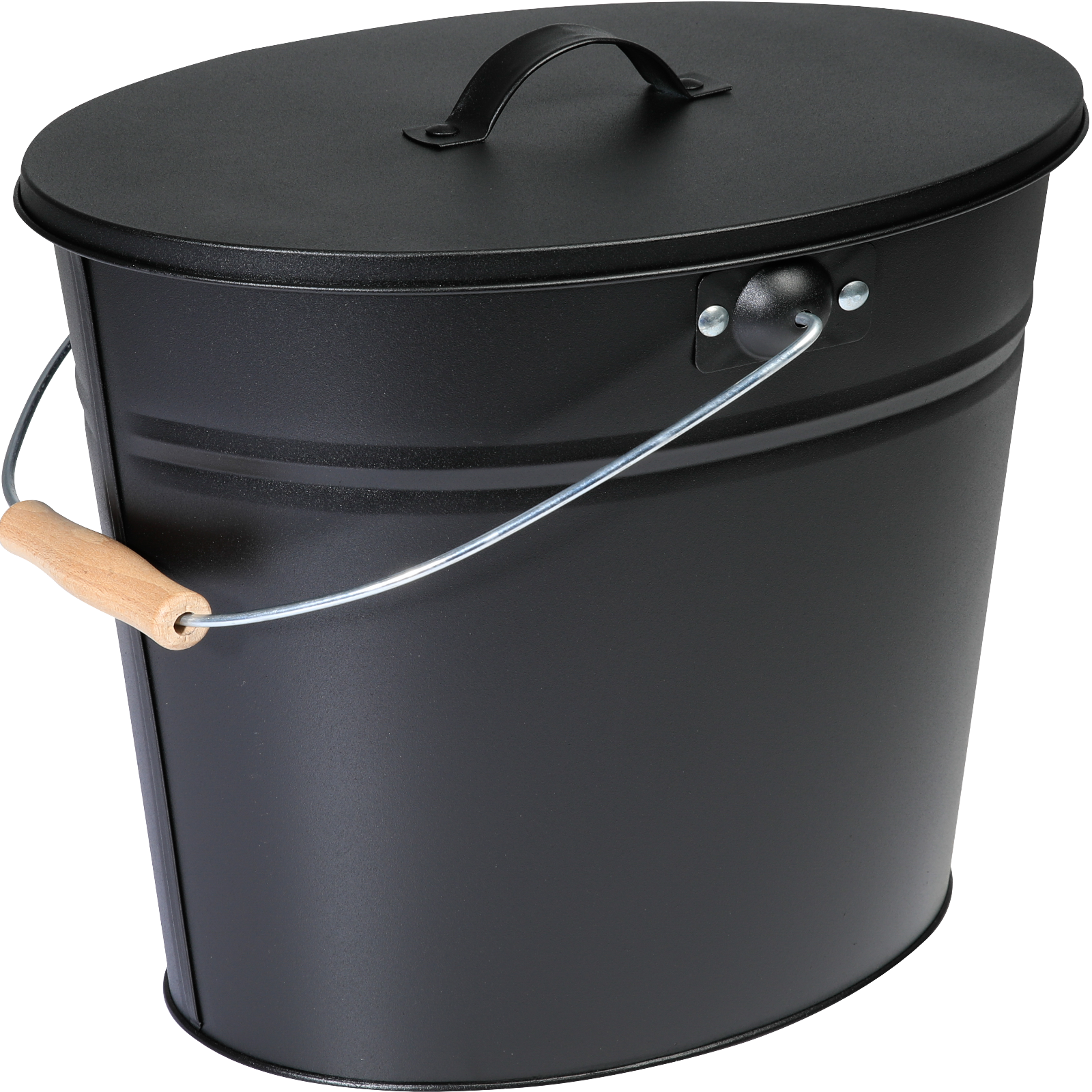 Ascheeimer mit Deckel 15 L