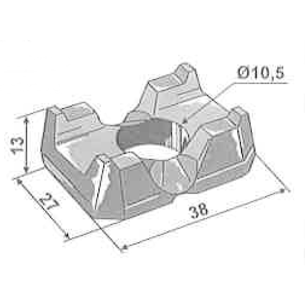 Druckstück zu Kette 10x31, 10x35, 10x38, 11x31, 11x35.