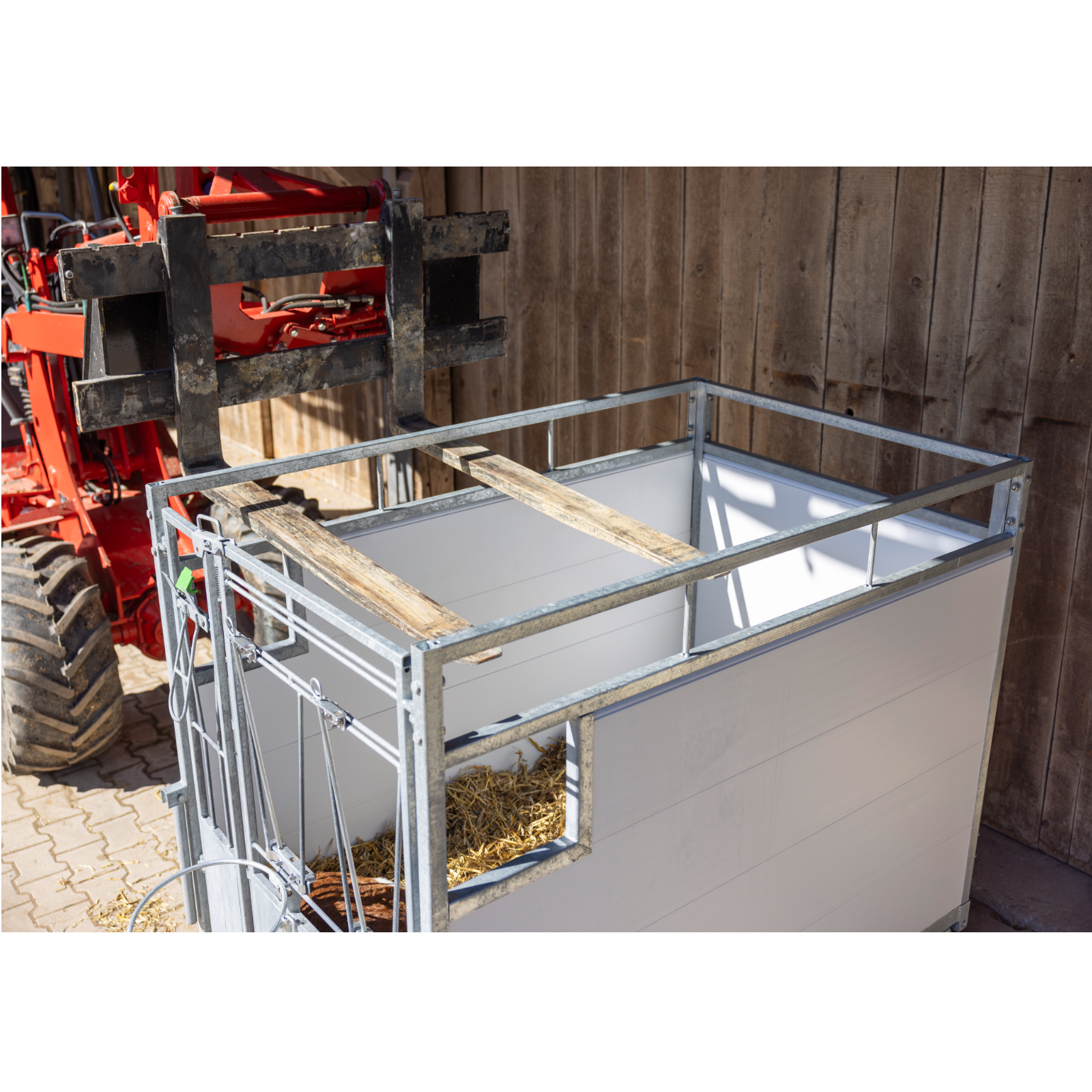 Kälberbox fahrbar groß