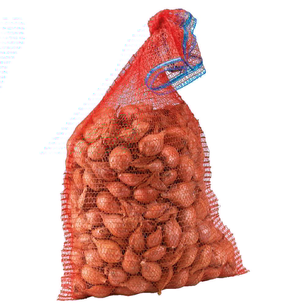 Gemüsesack mit Zugband rot