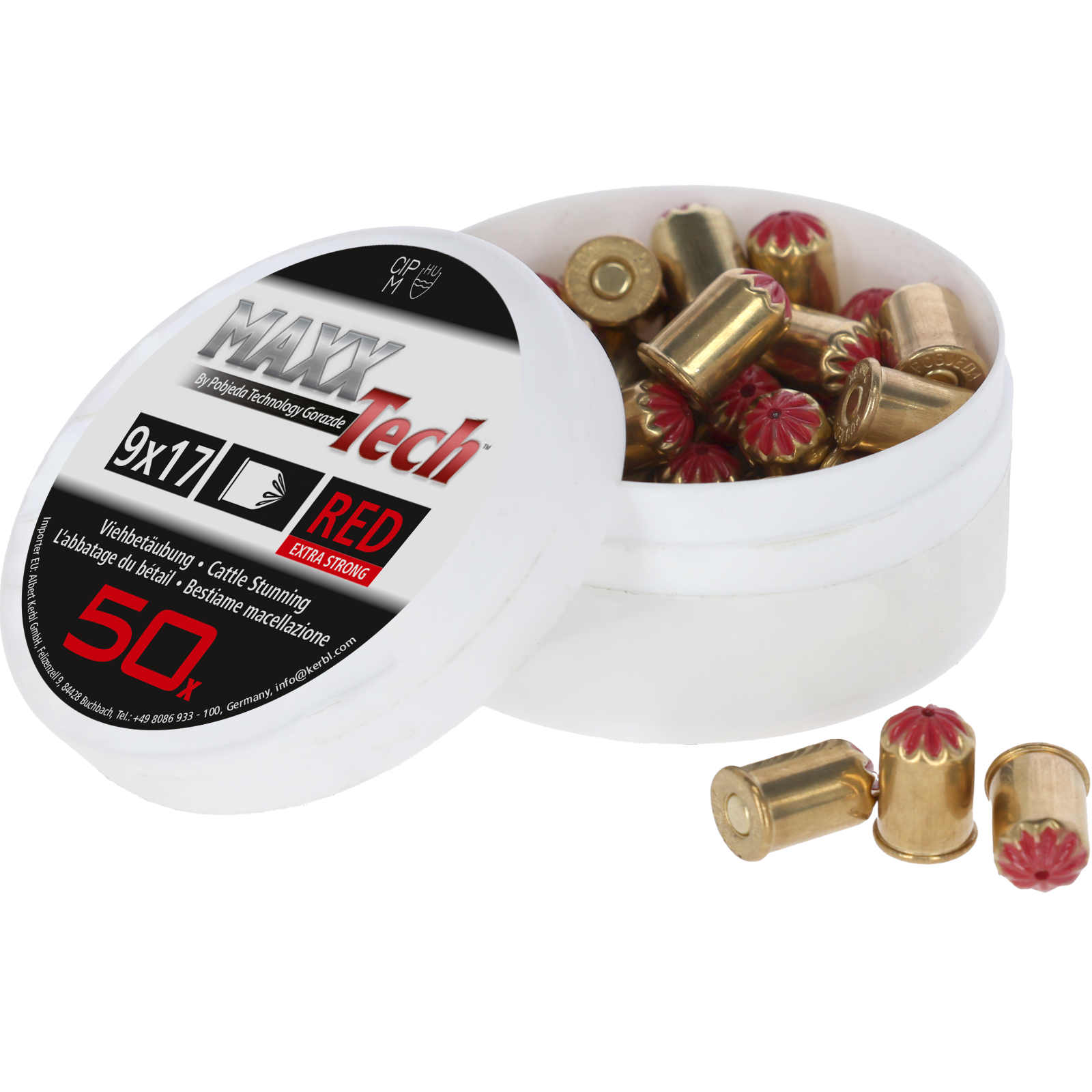 Schusspatrone rot