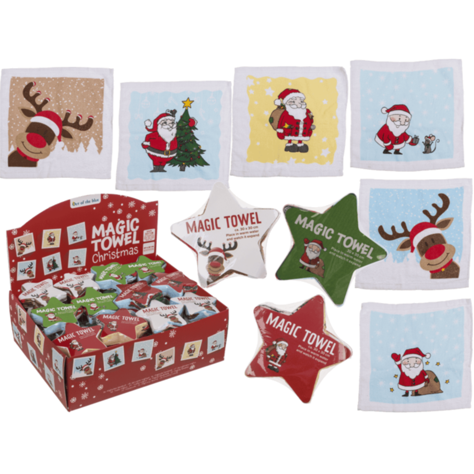 Magisches Baumwoll- Handtuch Weihnachten