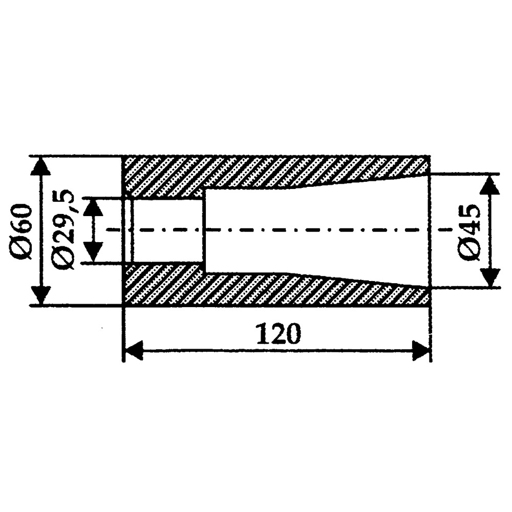 Boccola saldata 120x60 mm