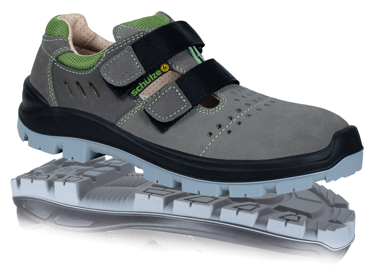 SI-Halbschuh Sportiv S1-PL ESD SA mit Klettverschluss