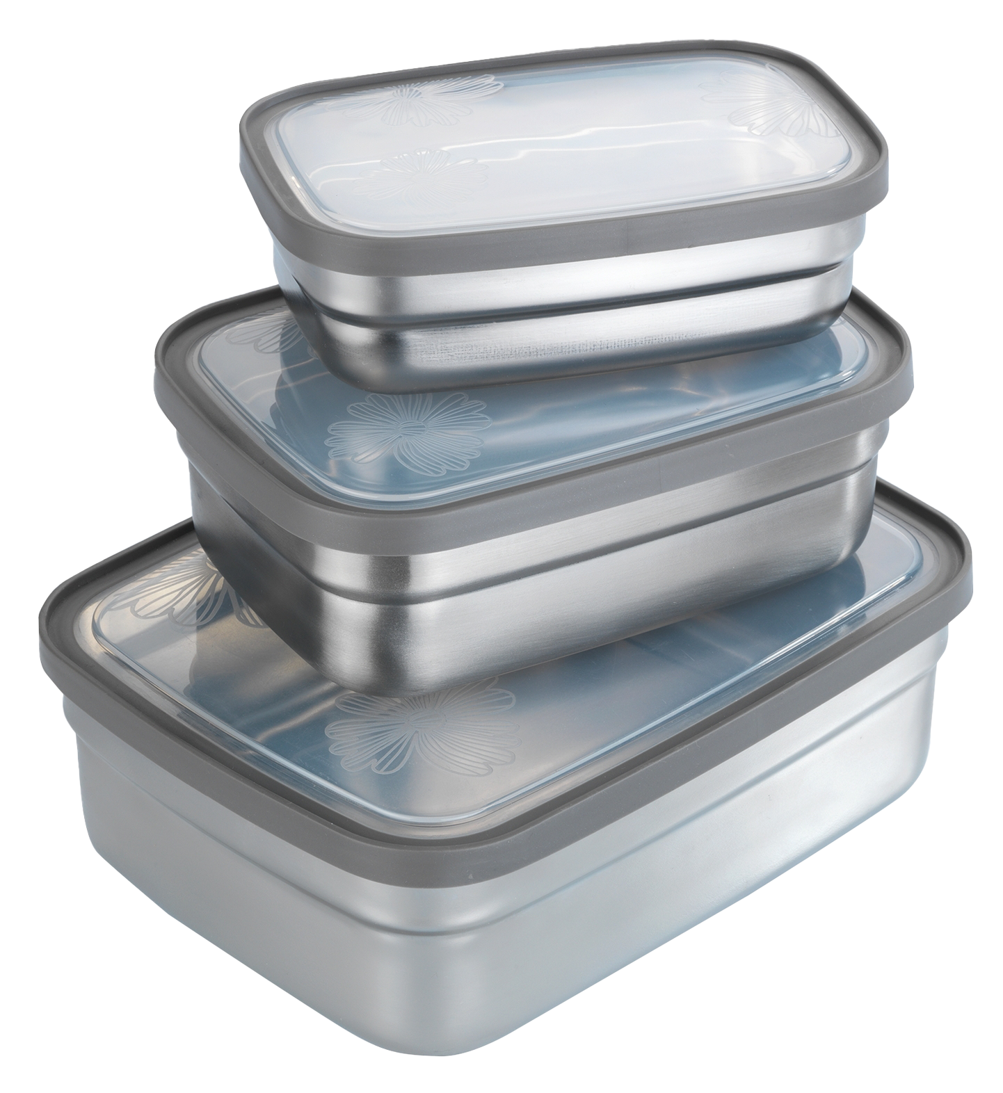 Lunchboxen 6tlg. aus Edelstahl