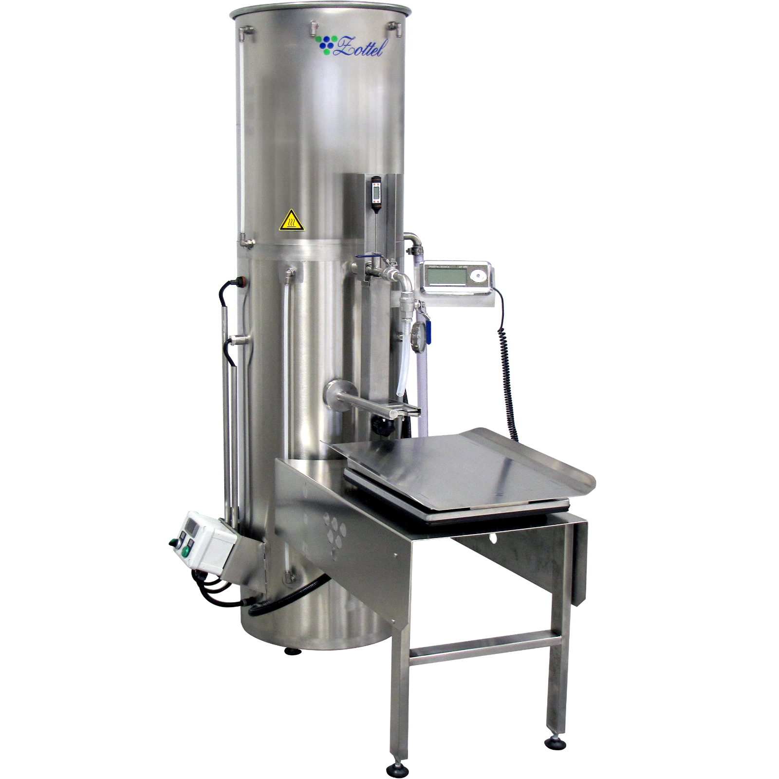 Table bag-in-box avec remplissage et balance pour 124910