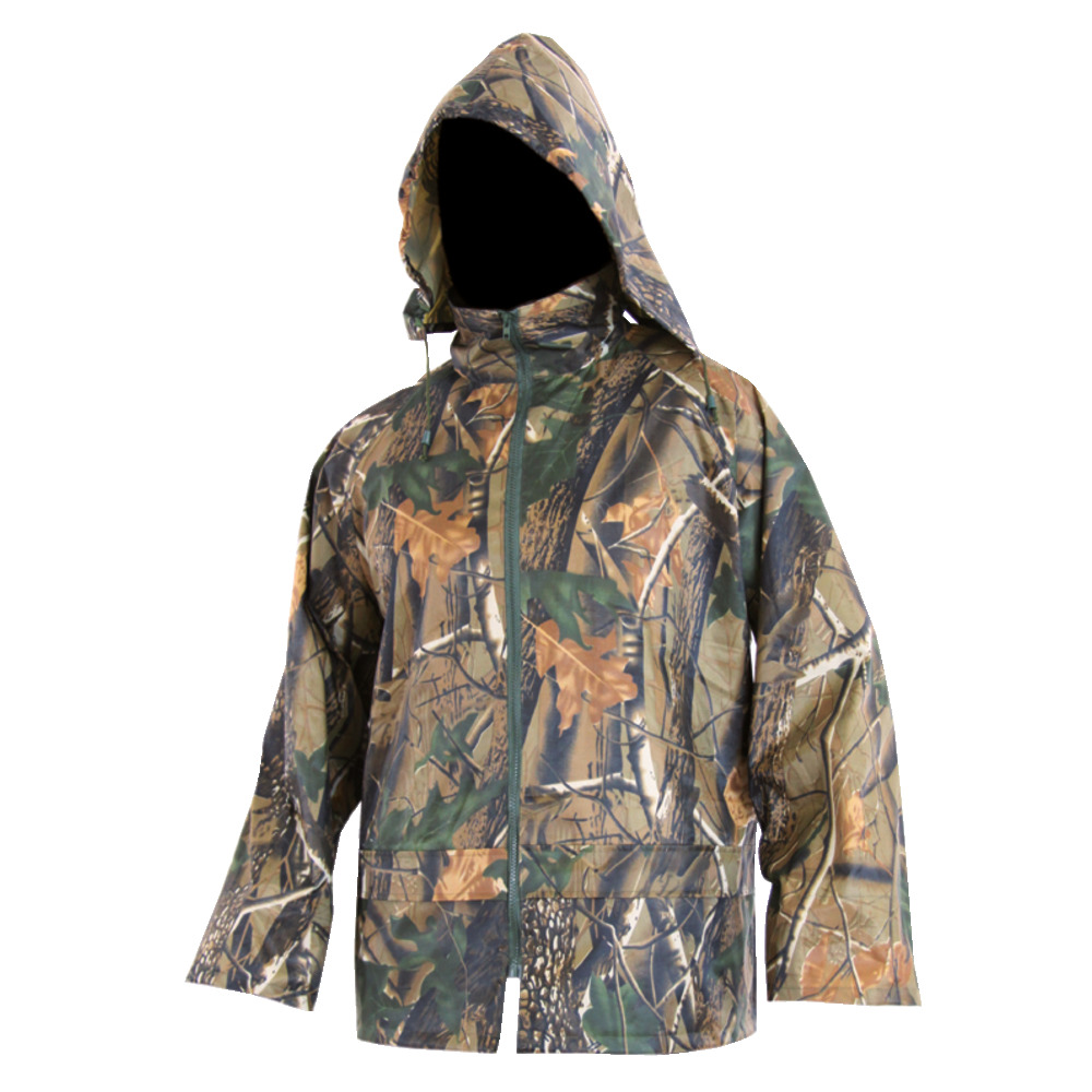 Ensemble camouflage de combinaison de pluie pour pêcheur