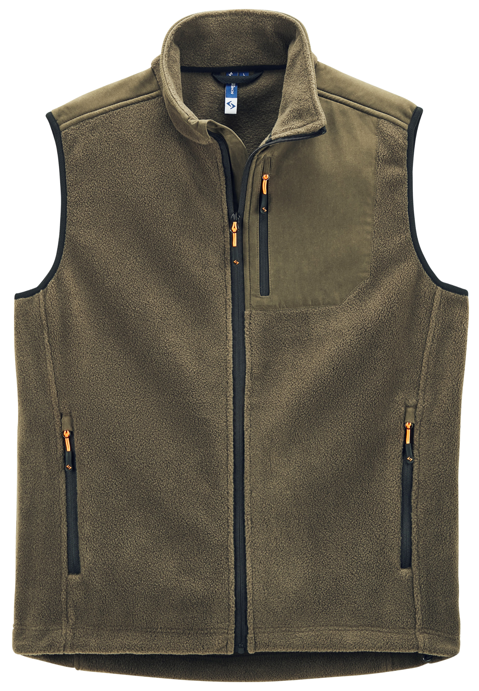 Wellerbach olive fleece vest