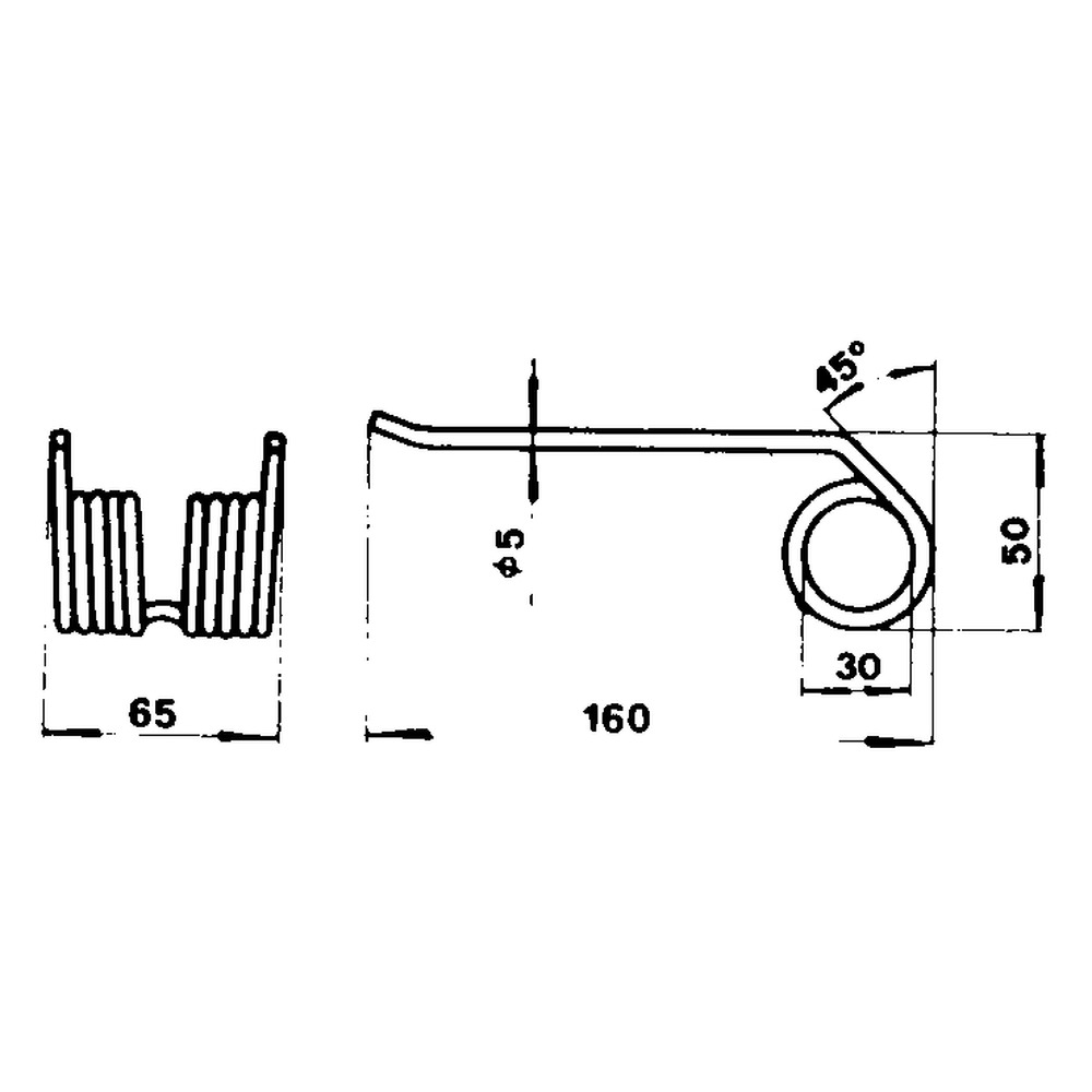 Ladewagenzinke 5mm zu STEYR, REFORM MULI