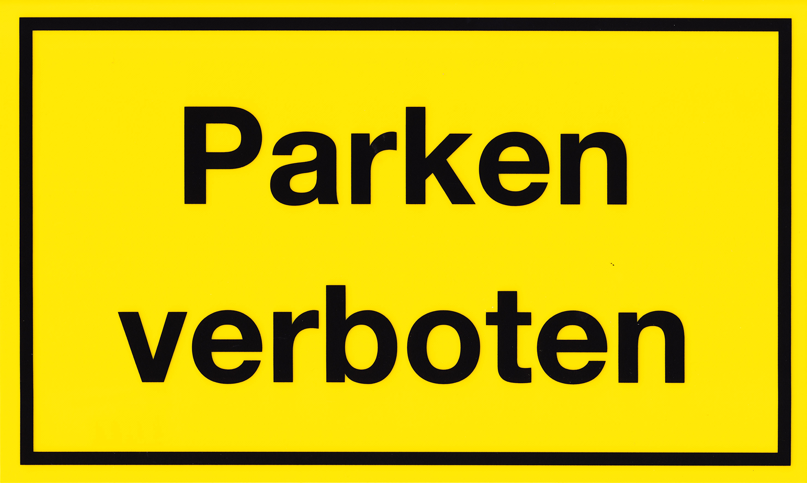Warntafel 'Parken verboten'