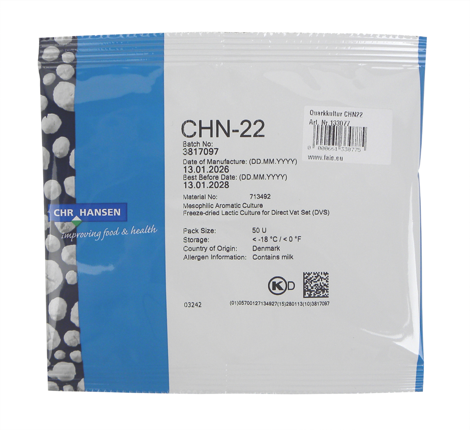 Quarkkultur CHN22 50 U