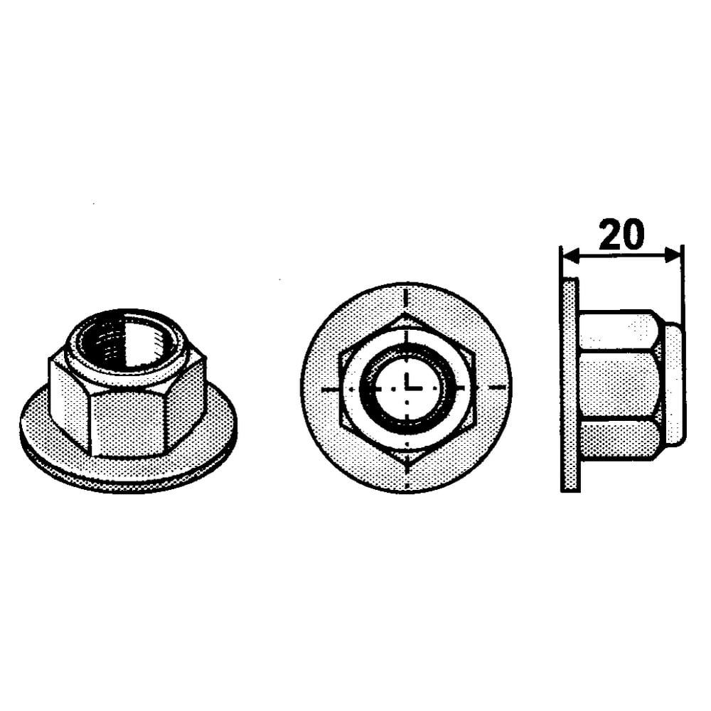Collar nut M16x1.5 10.9