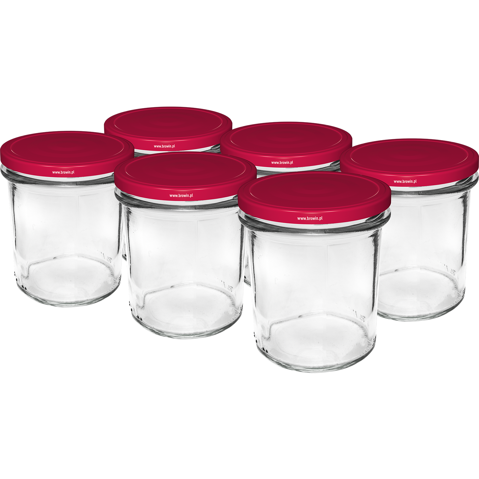 Wurstglas / Einmachglas 346 ml mit Deckel Set = 6St