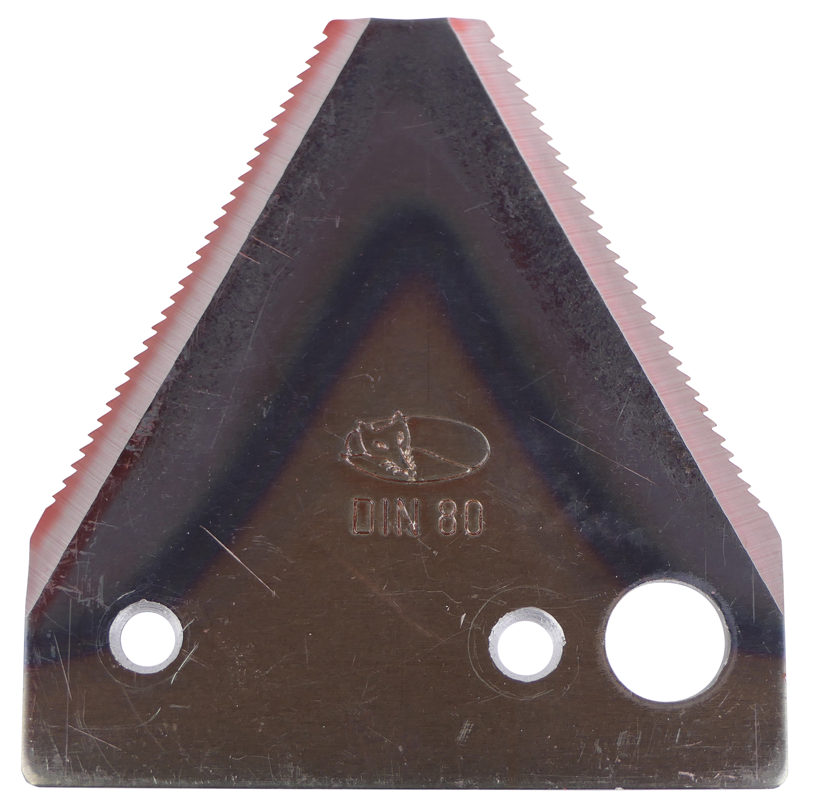 Blade DIN 80 3 holes, countersunk at the top
