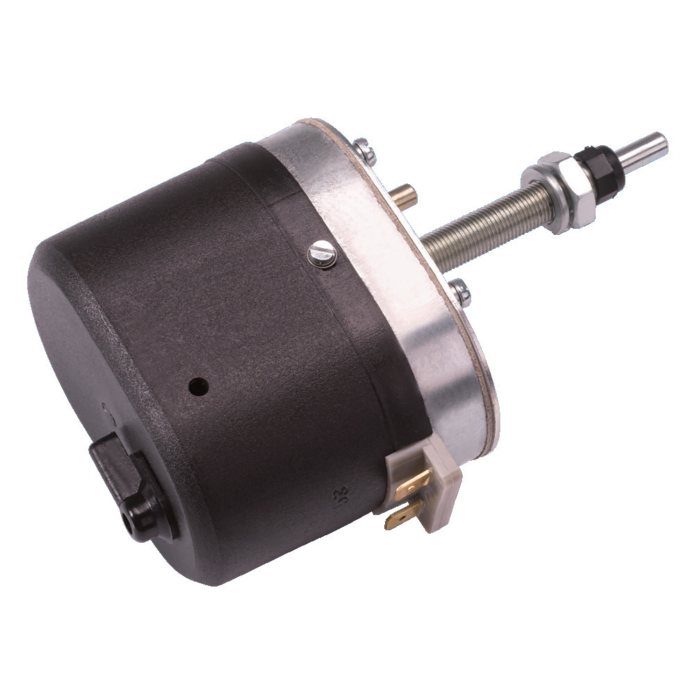 Wischermotor 12 V mit angebautem Schalter - ohne Parkstellung.