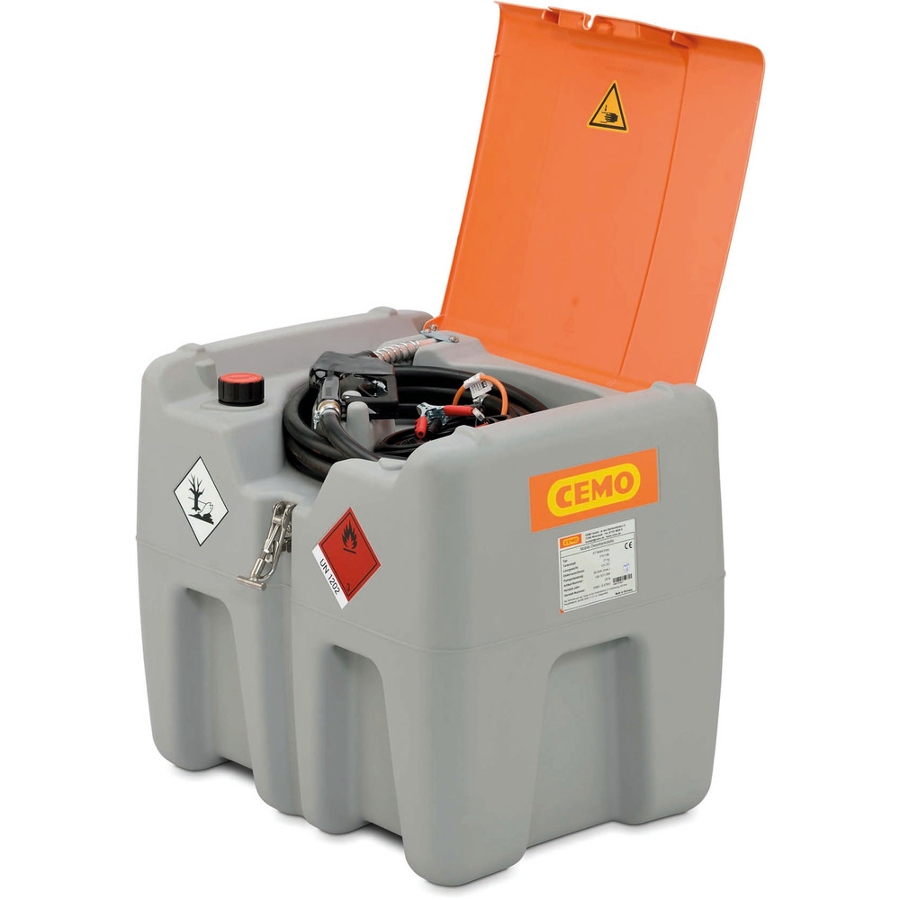Dieseltankanlage Mobil 210 L mit Pumpe 12V / 30 L/min mit Deckel