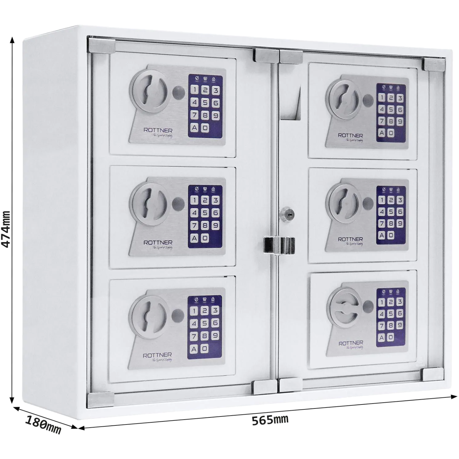 Schlüsselausgabe Keysystem 6 Outdoor Elektronikschloss weiß