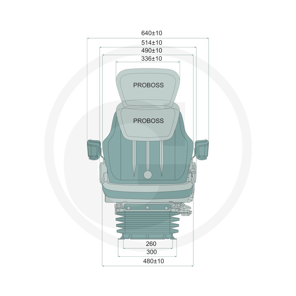 Sitz PROBOSS AS2480 12V