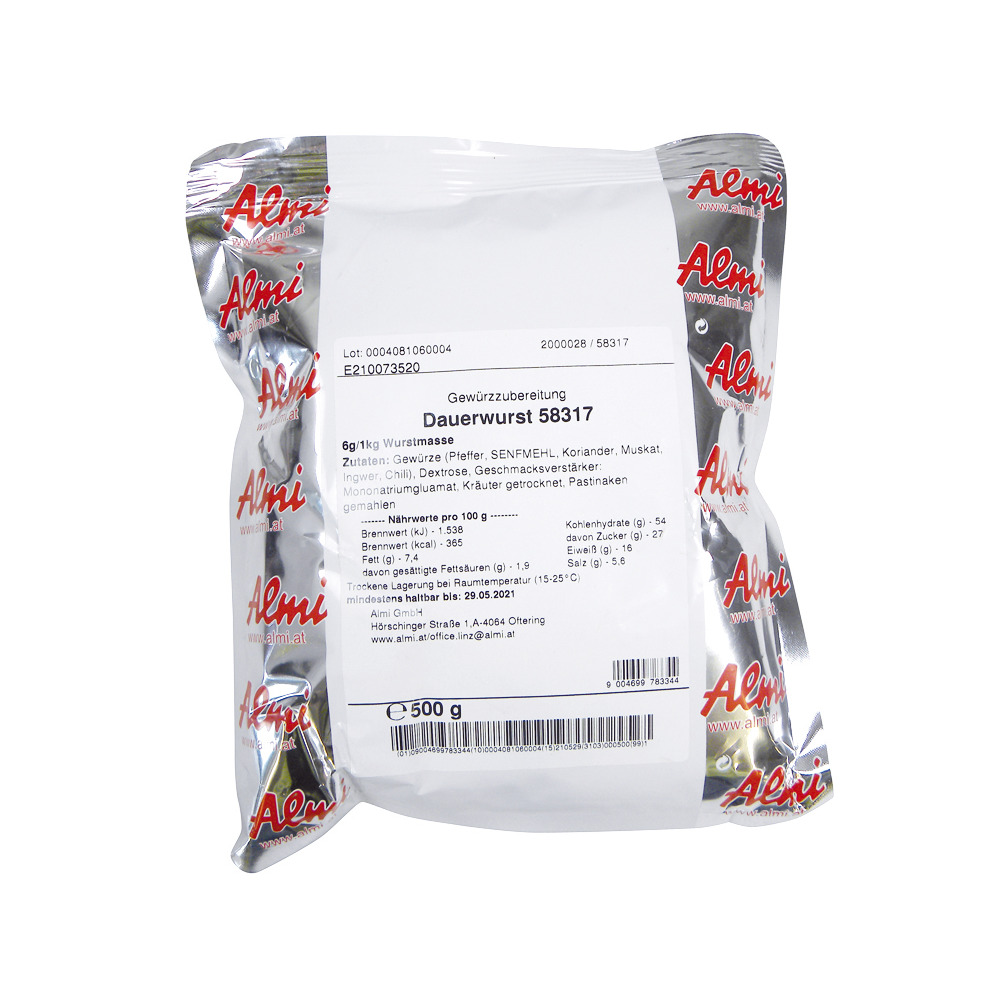 Mélange d'épices à saucisses à long terme