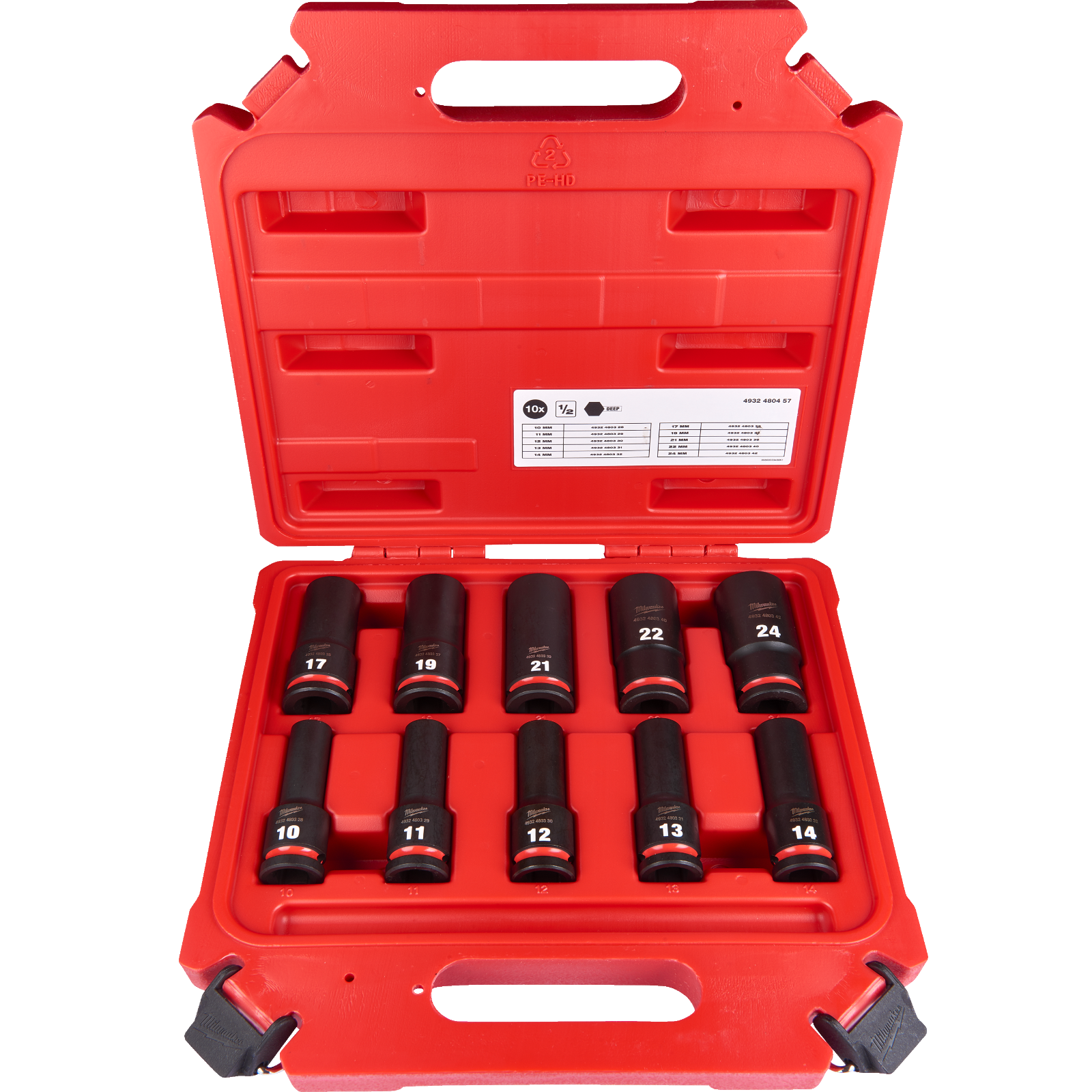 Schlagnusssensatz 1/2 Zoll 10-tlg.