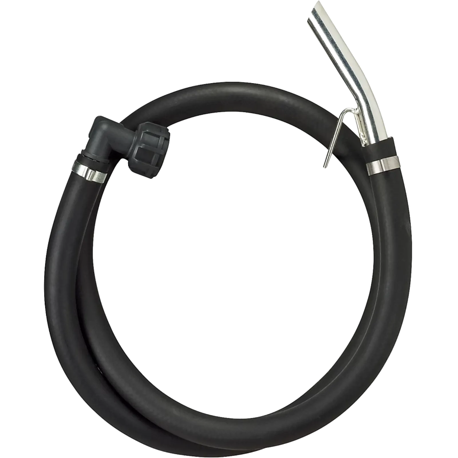 Complete delivery hose for gasoline barrel pump