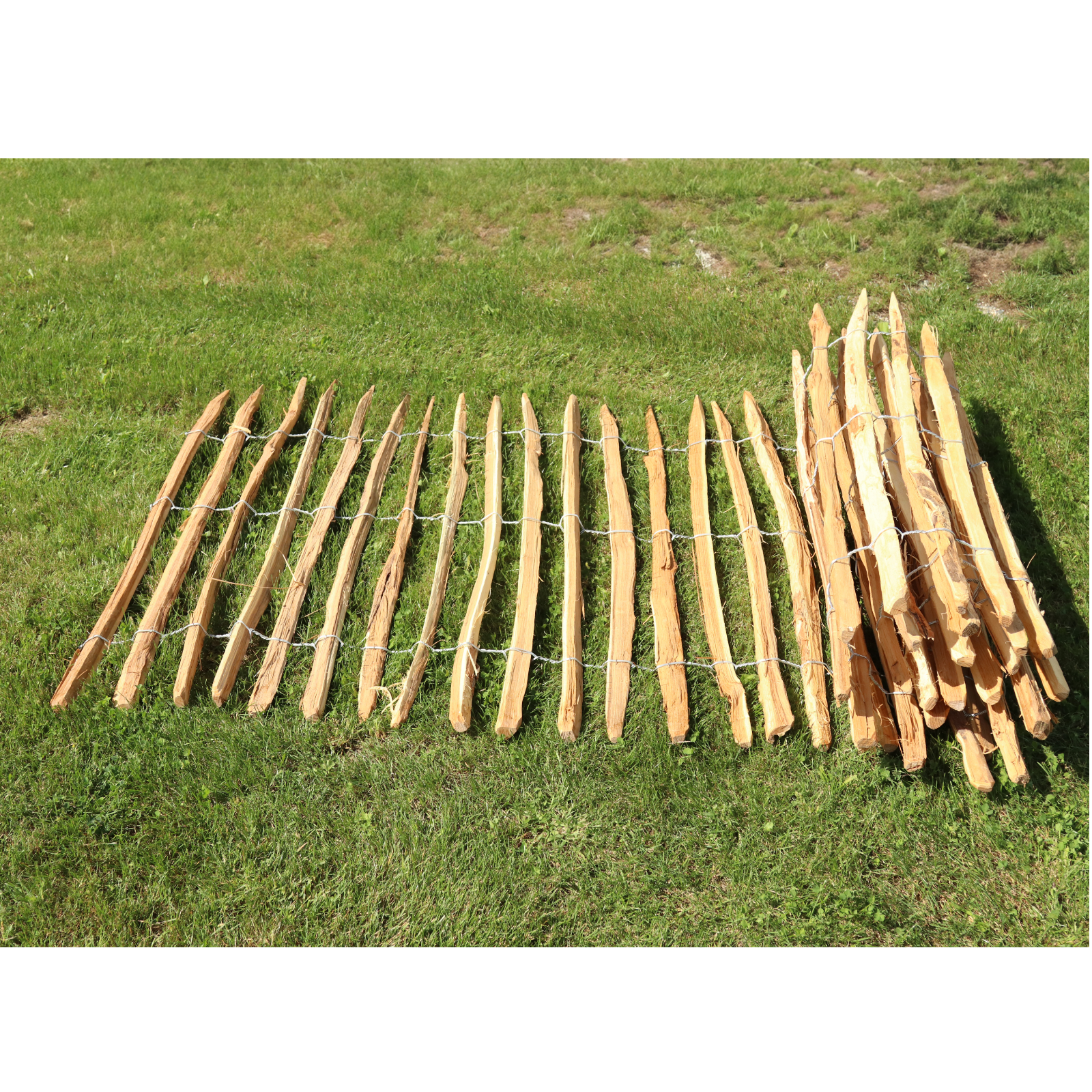 Staketenzaun Robinie 120 cm 10 Meter