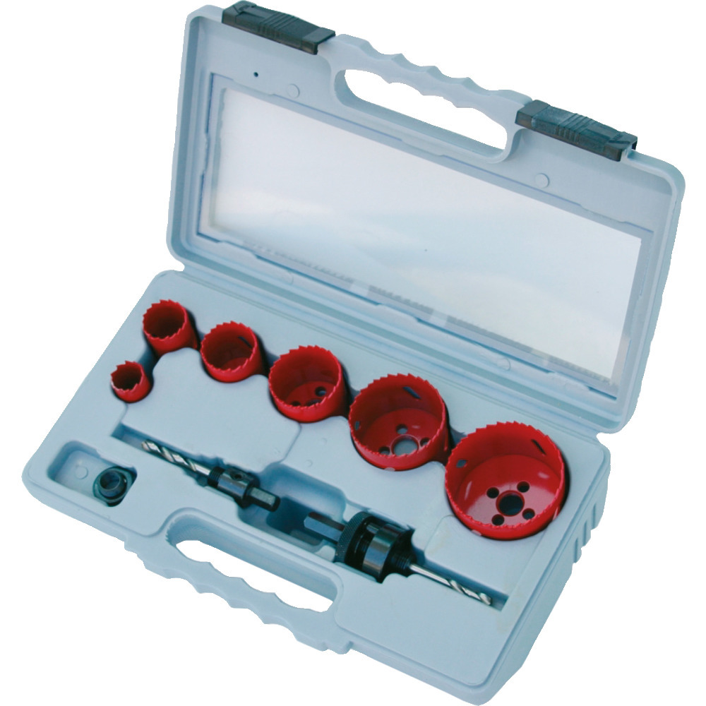 Lochsägen-Set, 9-tlg. HSS-BI-Metall