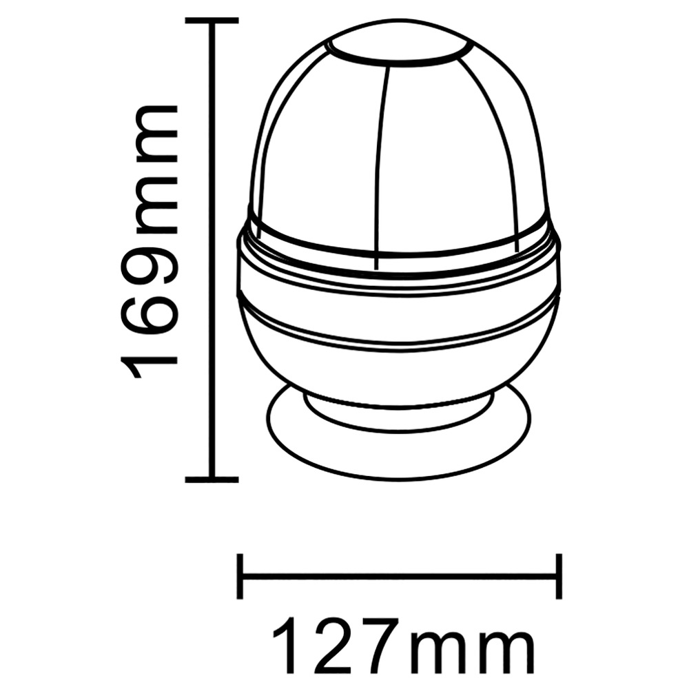Drehleuchte 12V Magnet und Kabel