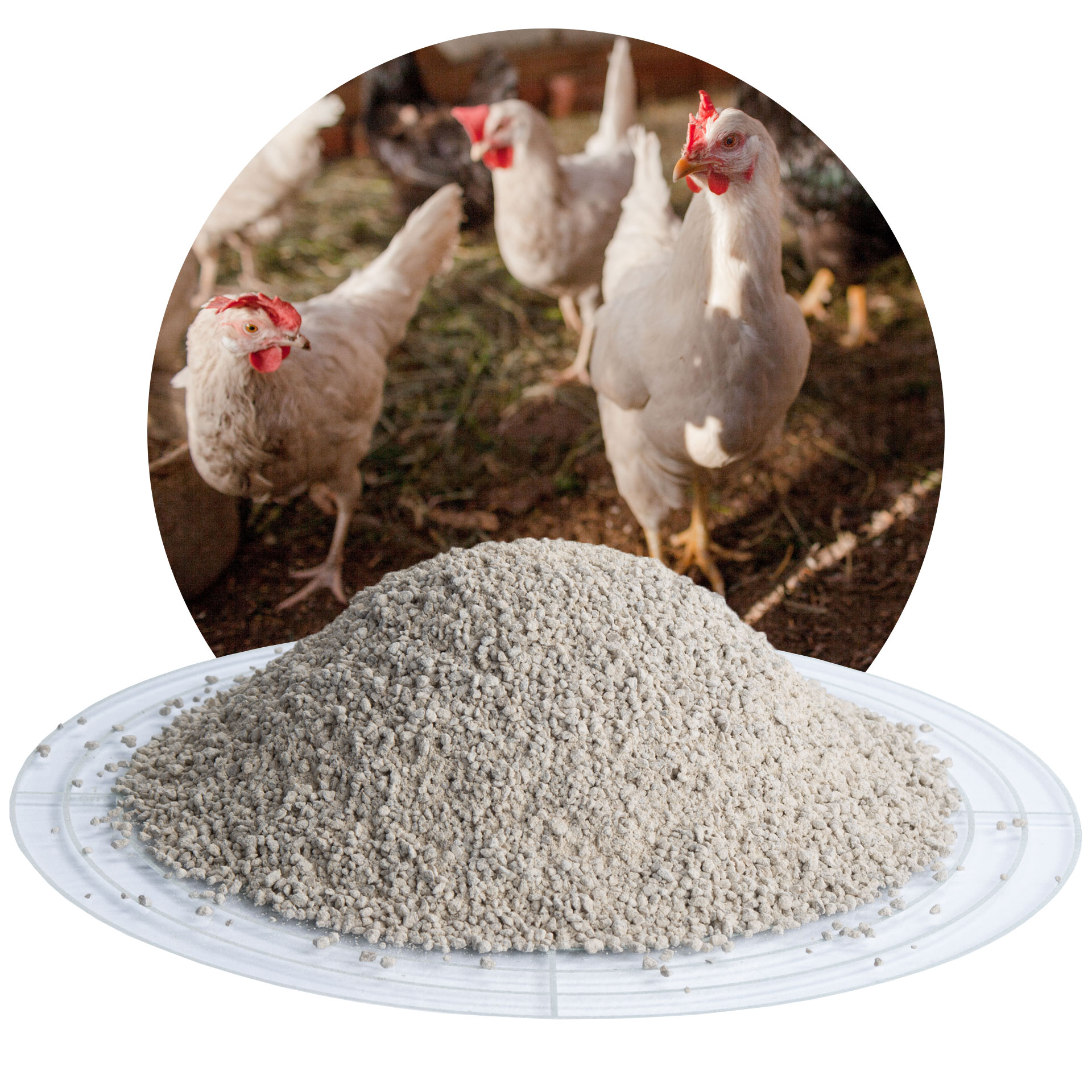 Geflügel-Futterkalk 0-2,0 mm - 25 kg Sack