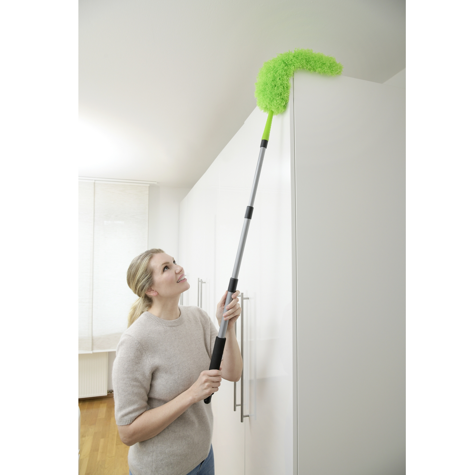 Plumeau à manche télescopique