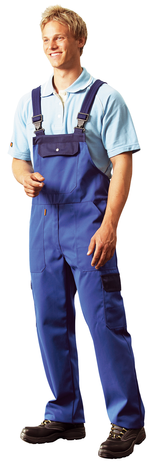 Latzhose kornblau