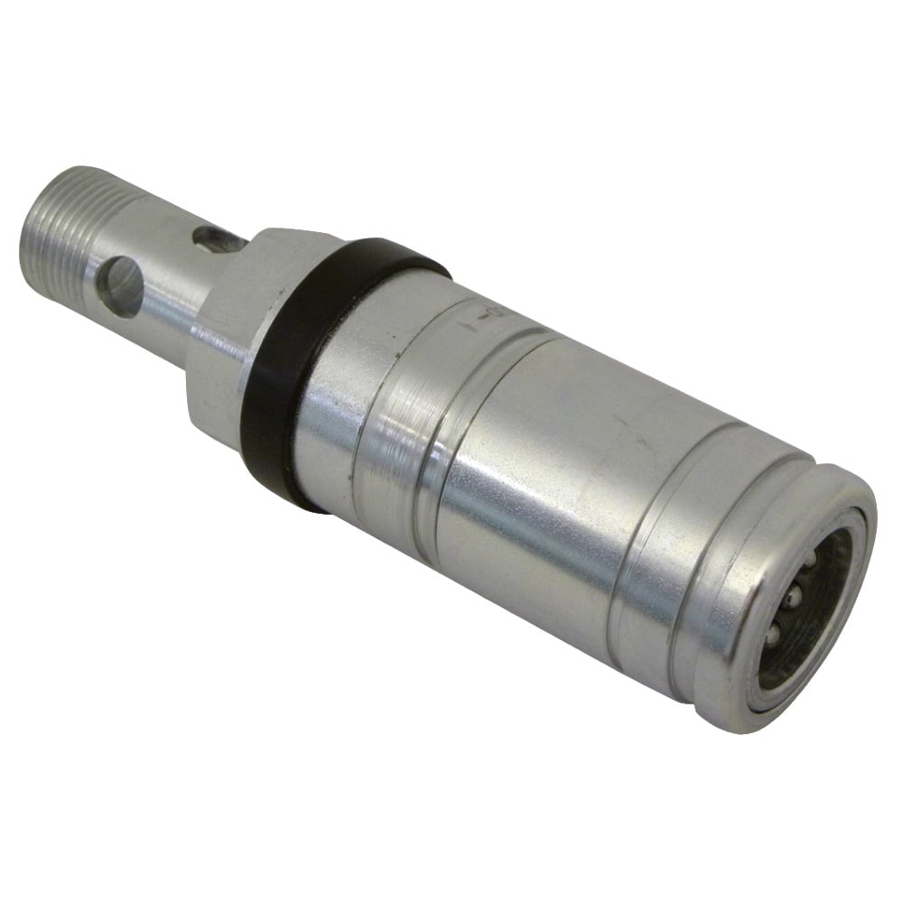Kupplungsmuffe Push-Pull mit Einschraubgewinde M22x1,5 und Ringstutzen