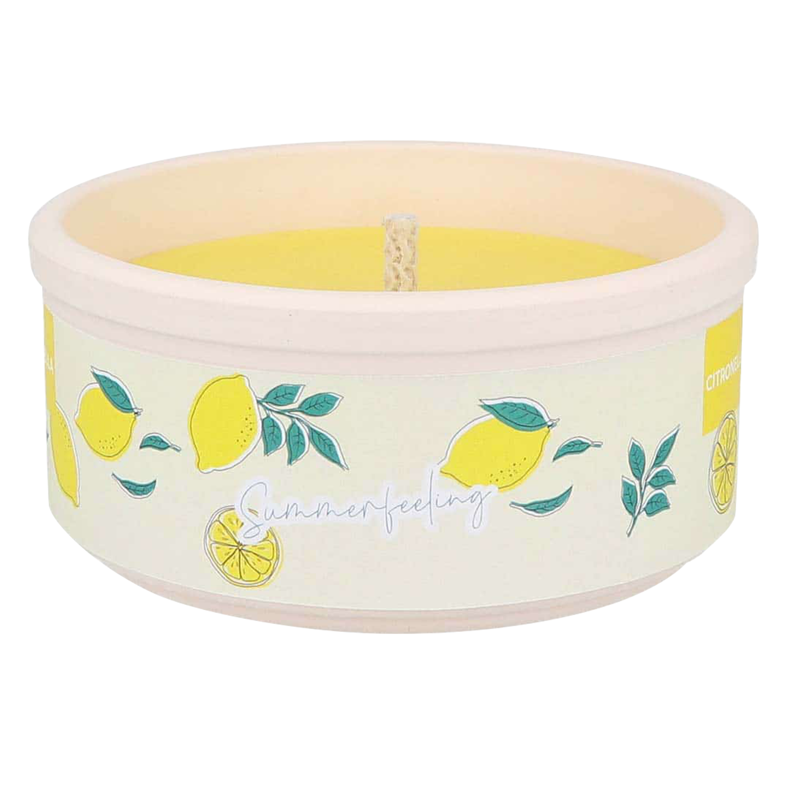 Kerze in Citronellaschale Summerfeeling