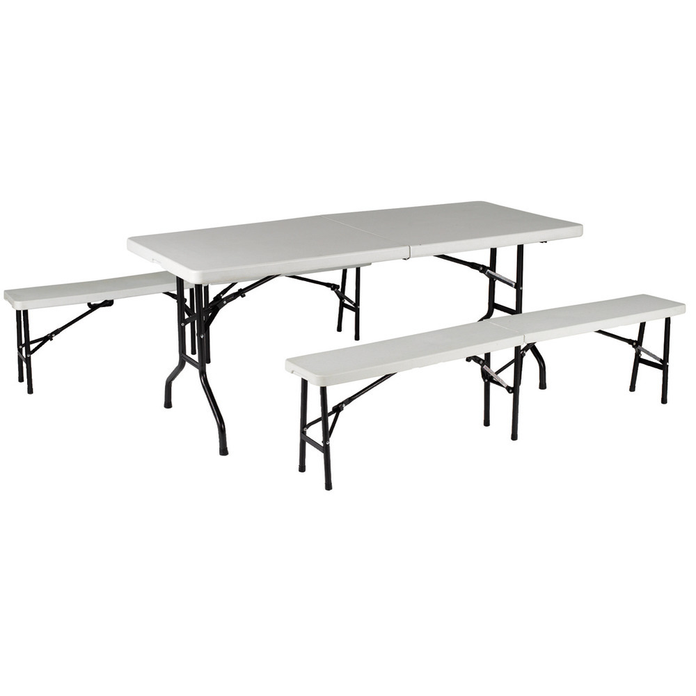 Bench foldable 183x25 cm