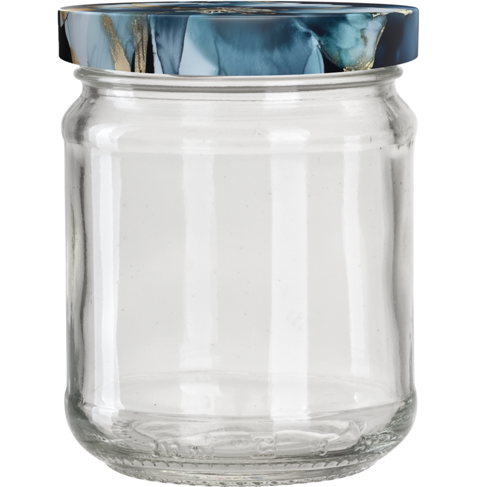 Einkochglas 6-tlg. Klatschmohn blau
