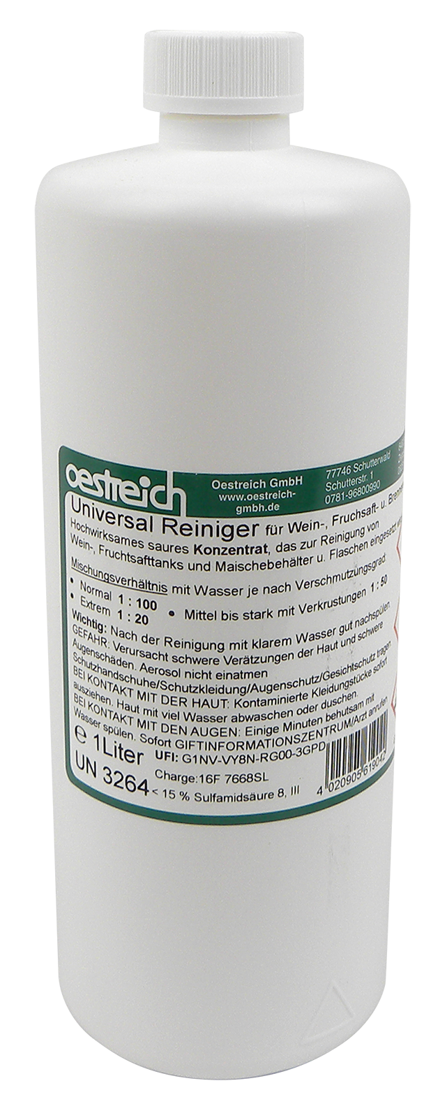 Universal Reiniger für Wein- und Brennereibereich 1 L