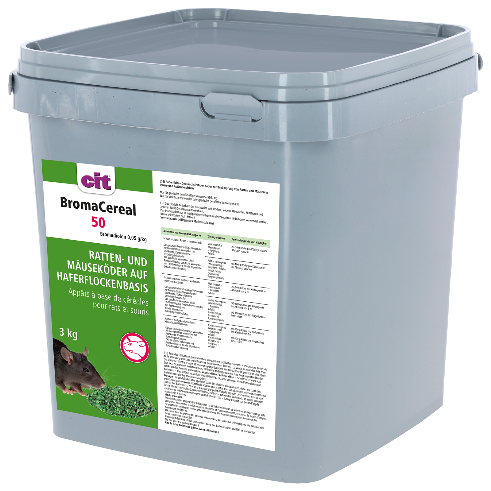 BromaCereal 50 rat and mouse bait, 3 kg*