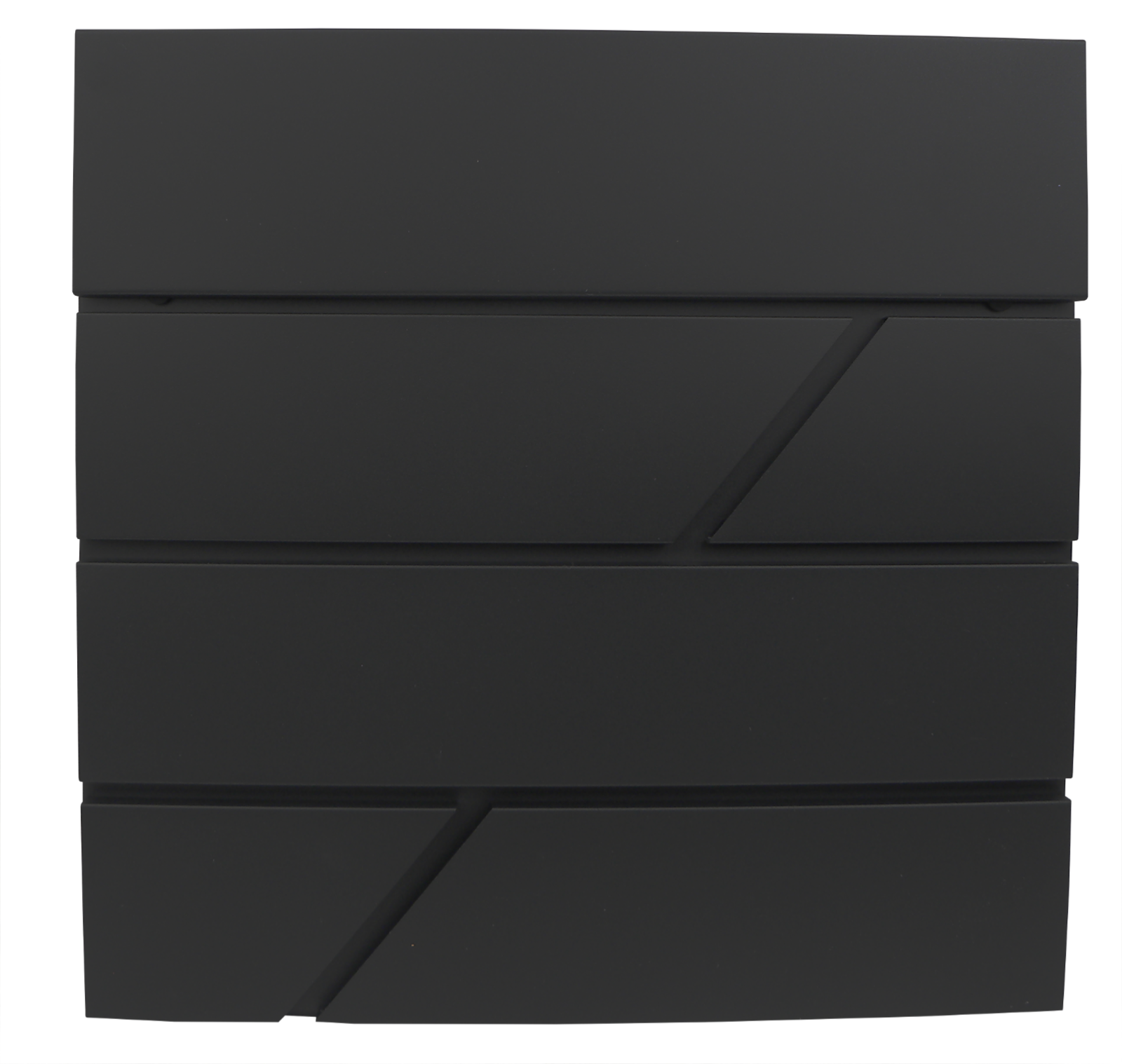 Black steel letterbox