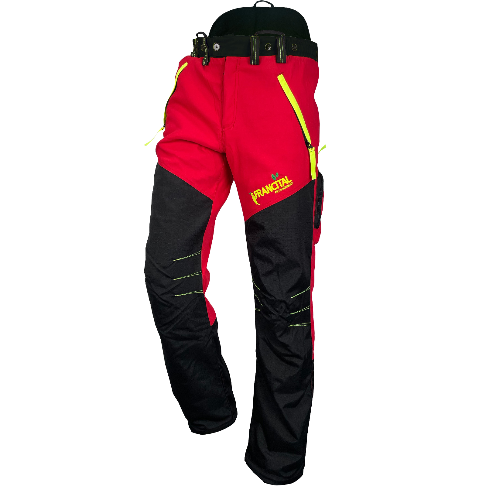Schnittschutzhose GOLD rot Bundhose