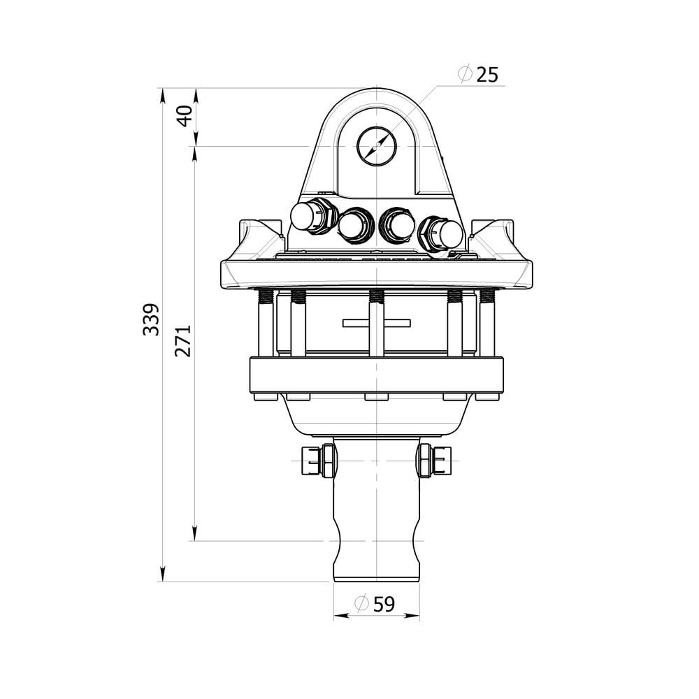 Rotator FHR 4.500 Welle