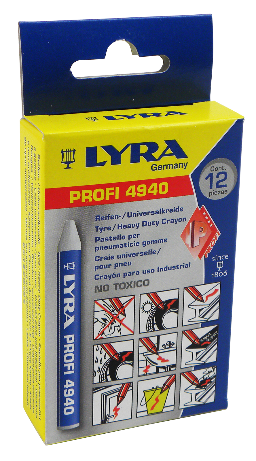 Wachssignier-Kreiden "LYRA" 12er Pack