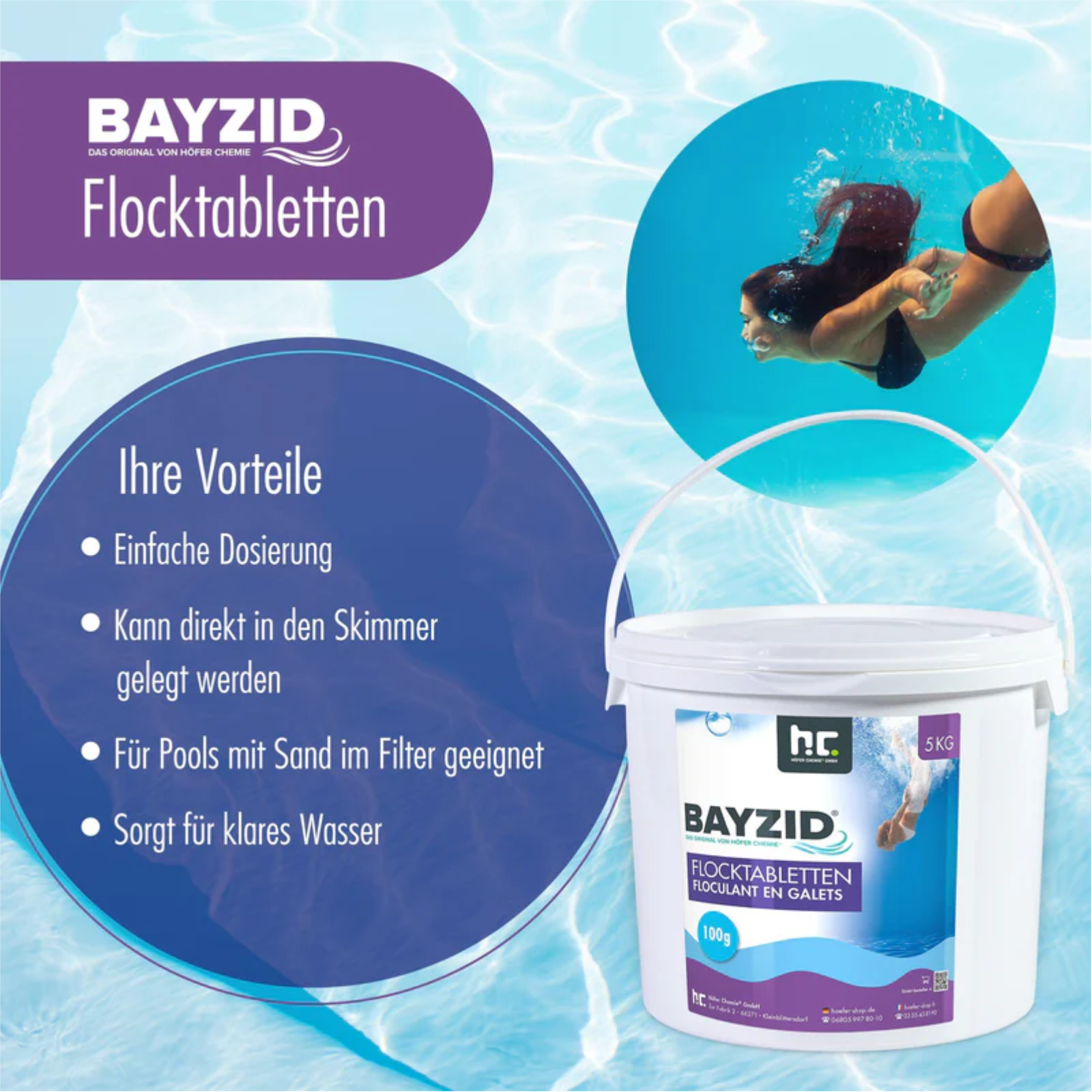 Flocktabletten 5 kg im Eimer 