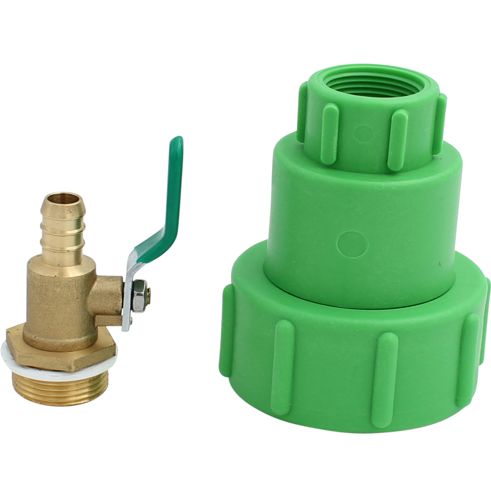 IBC Schlauchtülle 12 mm mit Metallhahn, Profi